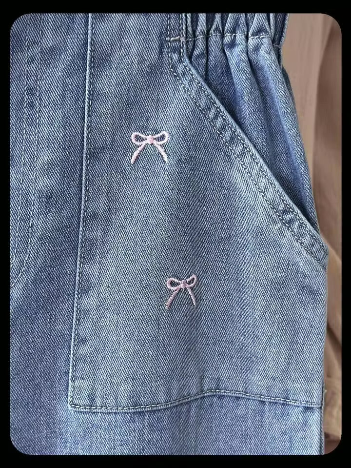 JEAN ELÁSTICO CINTURA CHONGOS ROSA DOBLE BOTÓN
