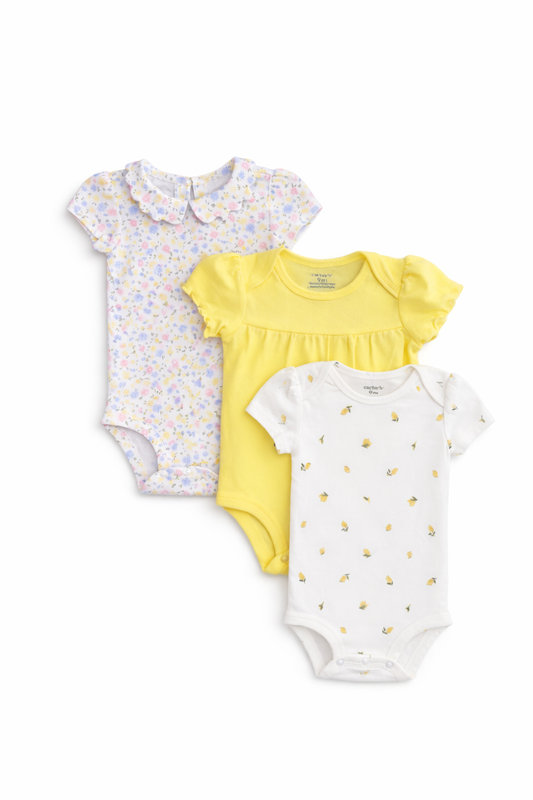 SET DE 3 MAMELUCOS LIMONES