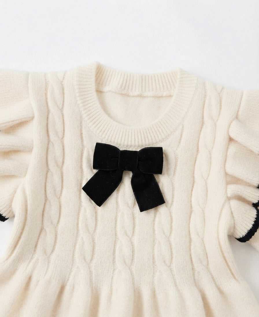 VESTIDO BEIGE BEBÉ NIÑA