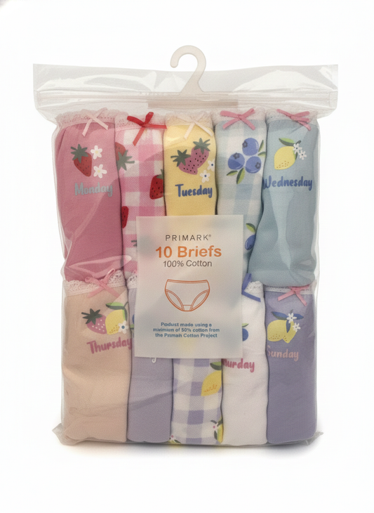 PAQUETE DE 10 PANTIES FRESAS Y LIMONES