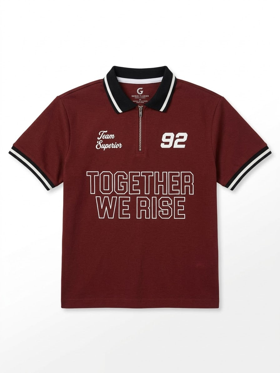 CAMISA POLO COBRIZO ‘TOGETHER WE RISE’
