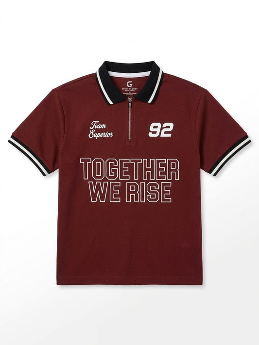 CAMISA POLO COBRIZO ‘TOGETHER WE RISE’