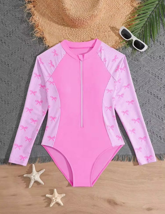 TRAJE DE BAÑO FUCSIA CHONGUITOS
