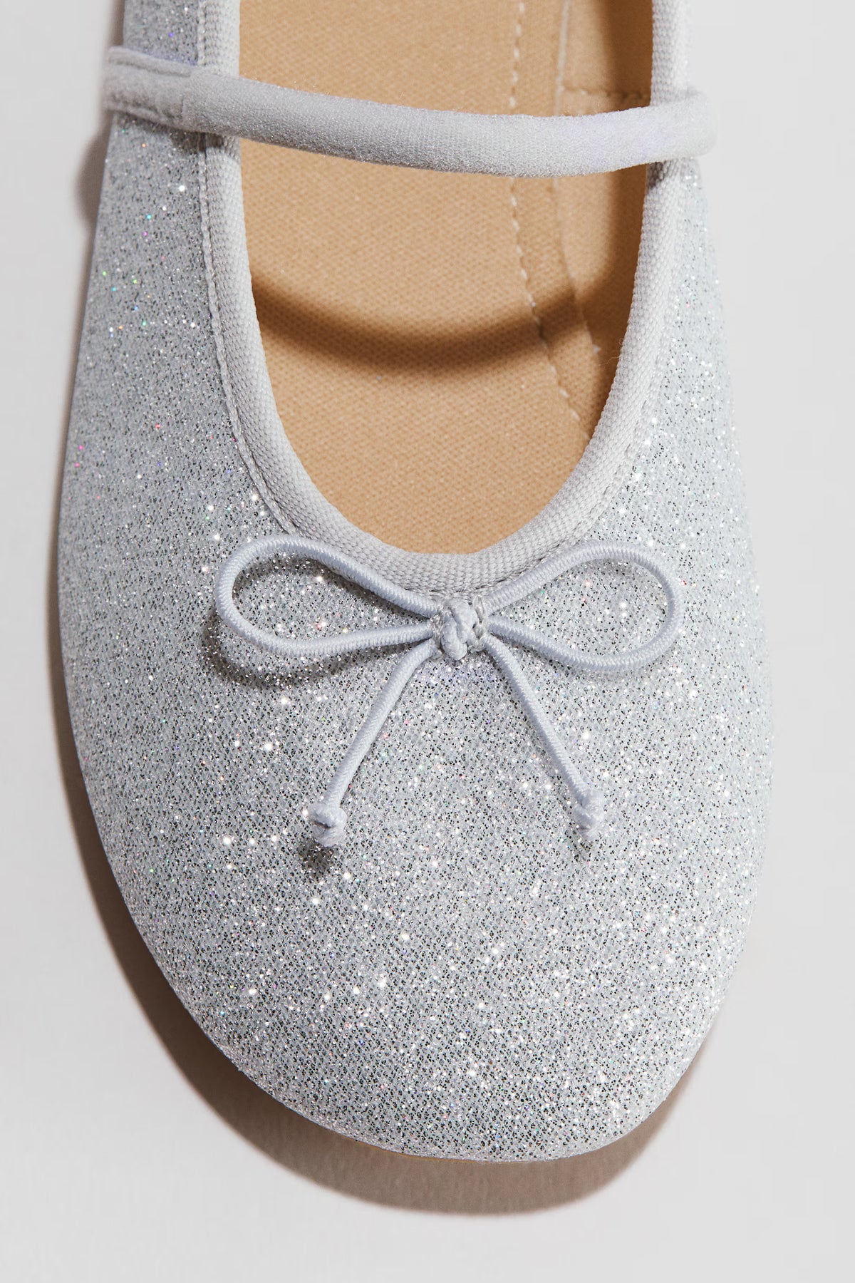 Flats Plateadas brillantes h&m