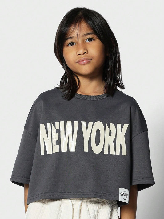 Top New York gris