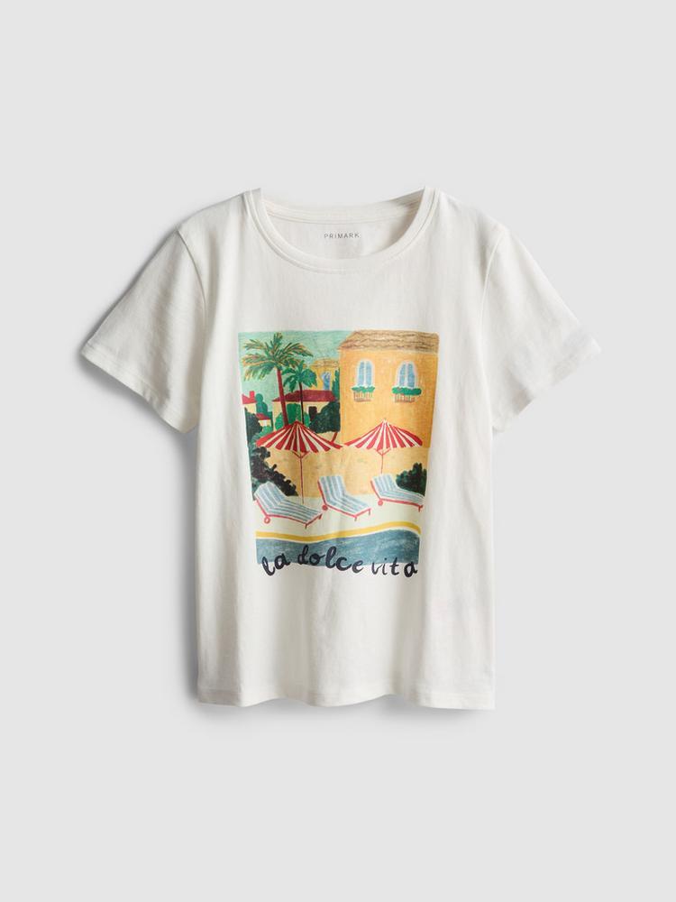 CAMISETA BLANCA ‘LA DOLCE VITA’