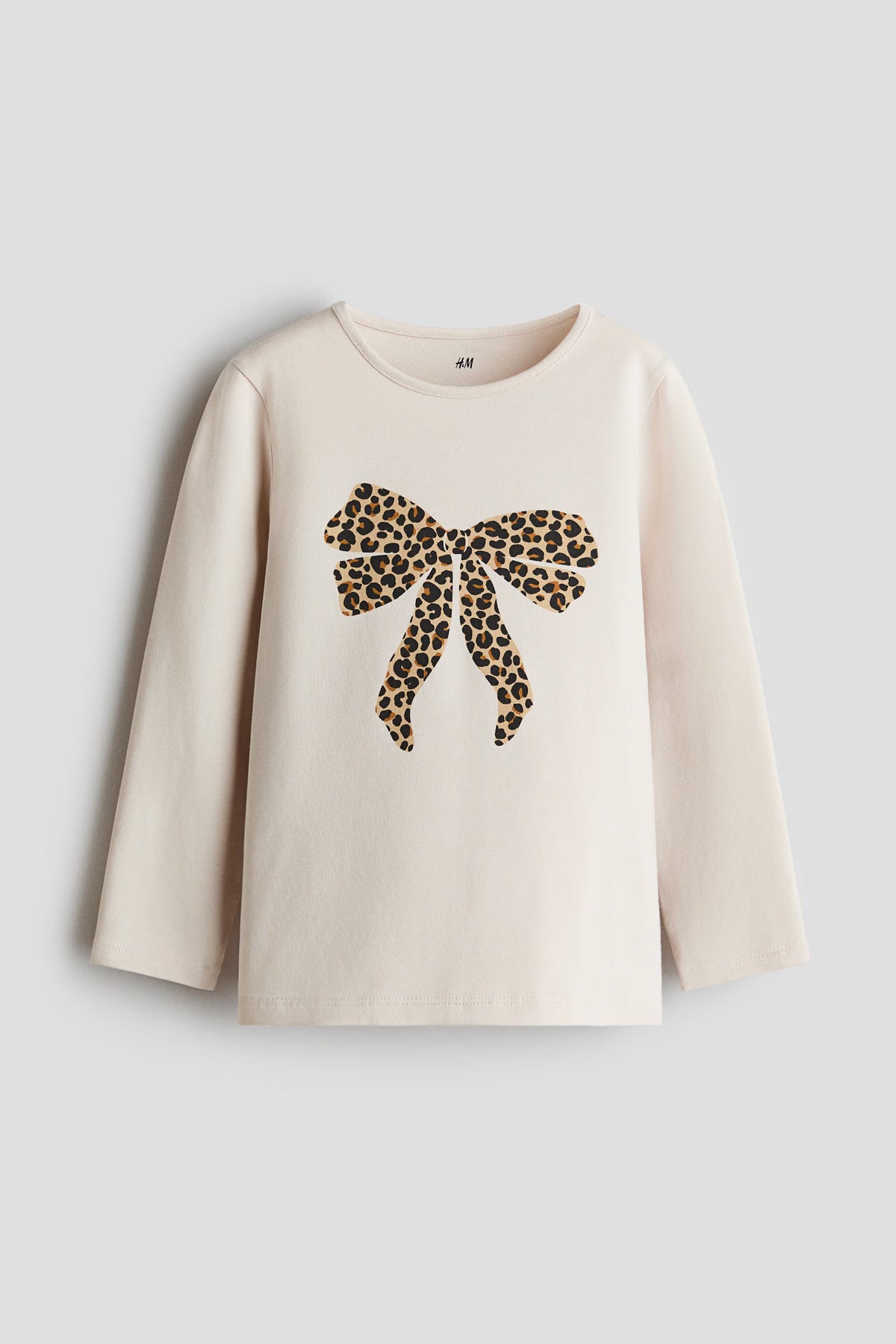 CAMISETA MANGA LARGA BEIGE CHONGO ANIMAL PRINT