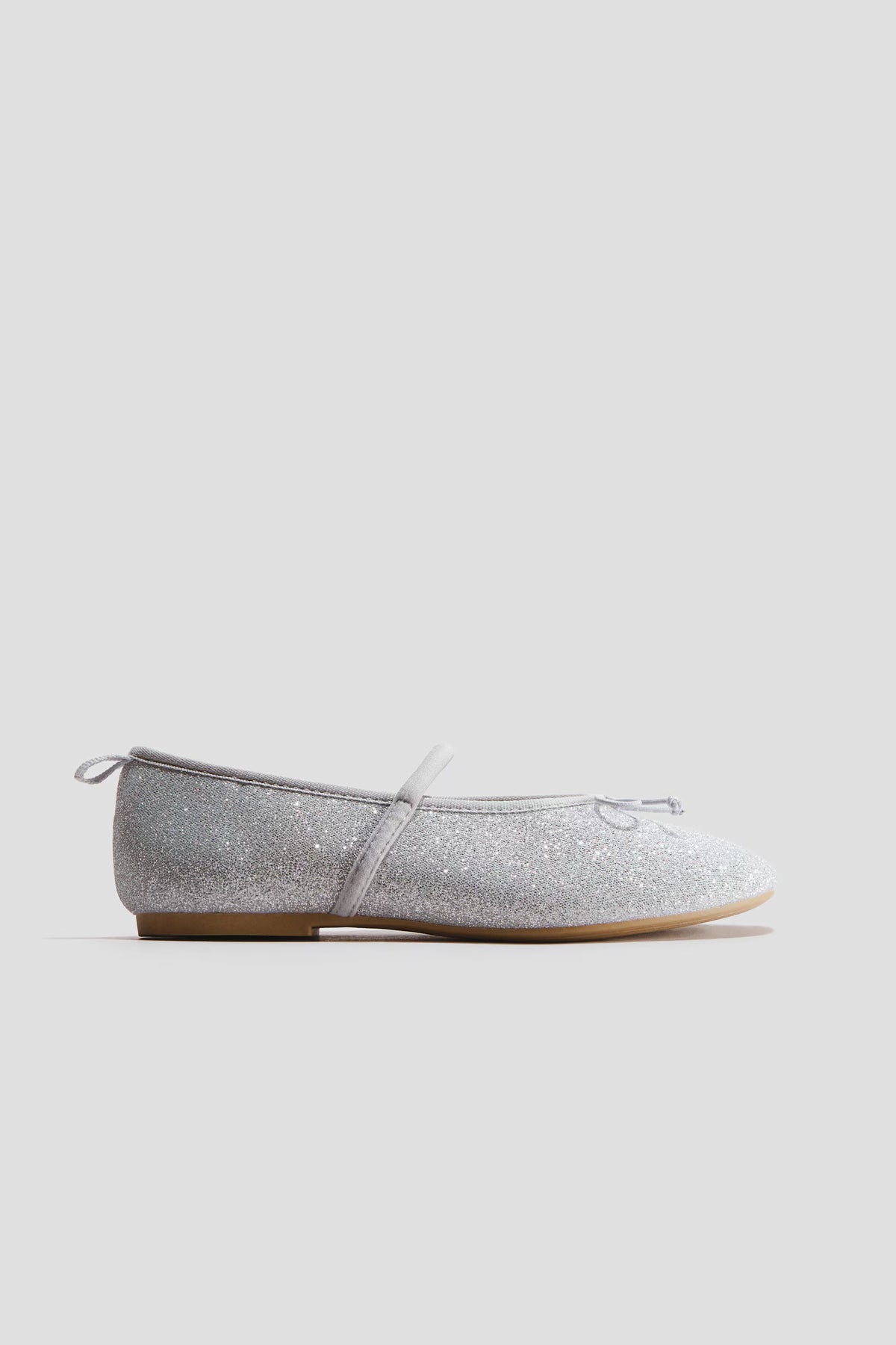 Flats Plateadas brillantes h&m