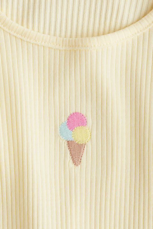 Camisa canale amarilla helado