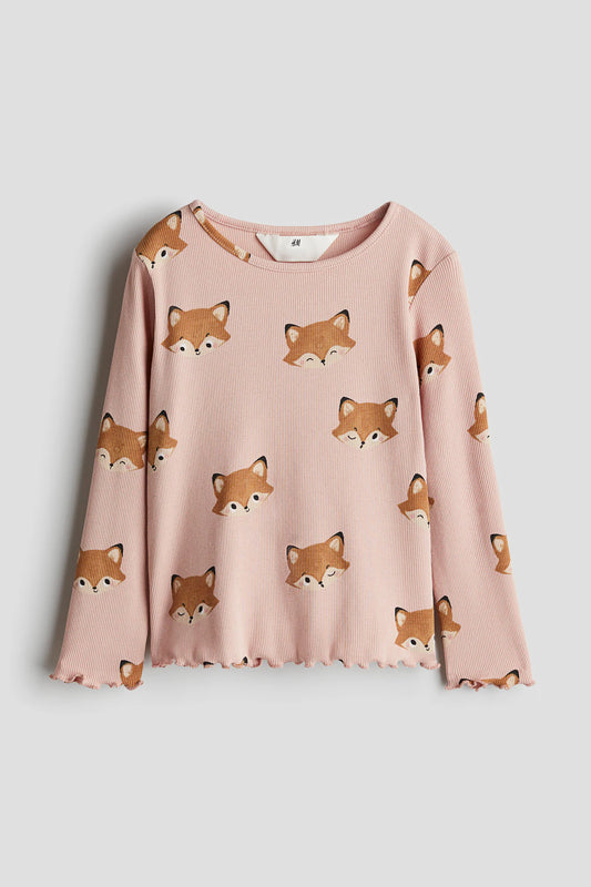 Camiseta manga larga rosa Zorritos