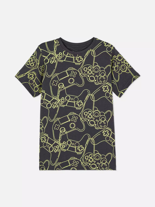 CAMISETA GRIS GAMER