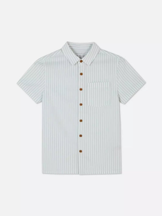 CAMISA RAYAS CELESTES