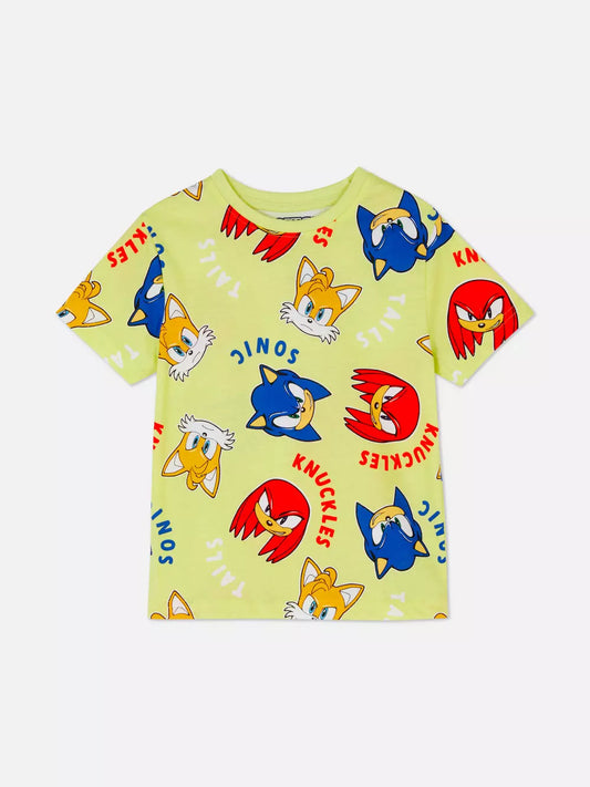 Camiseta Sonic Amarilla
