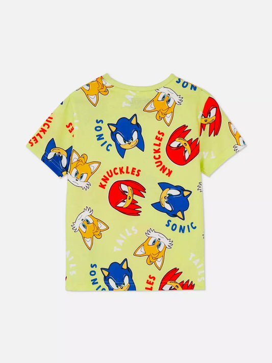 Camiseta Sonic Amarilla
