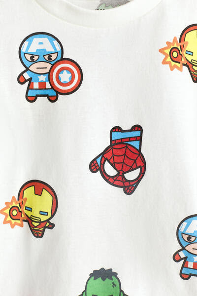 CAMISETA BLANCA MARVEL H&M