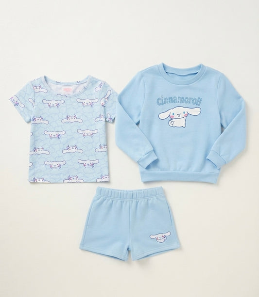 SET 3 PIEZAS AZUL CINNAMOROLL