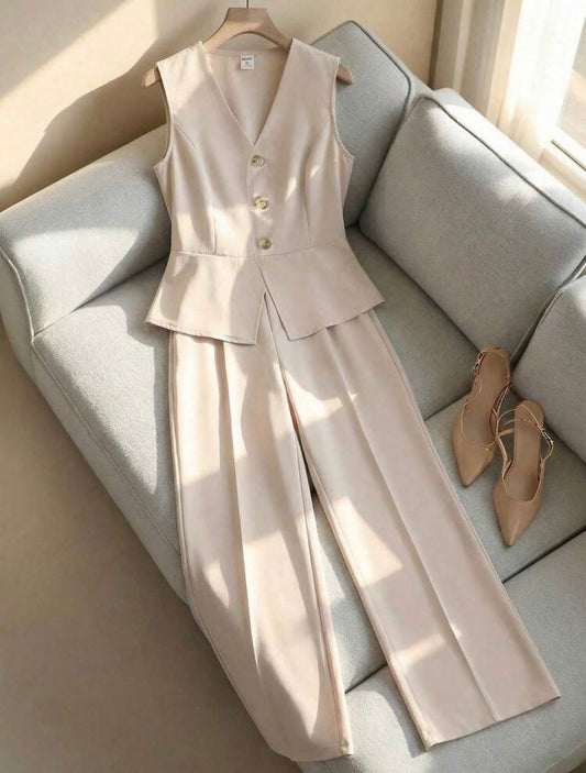 CONJUNTO FORMAL CAFÉ CLARO
