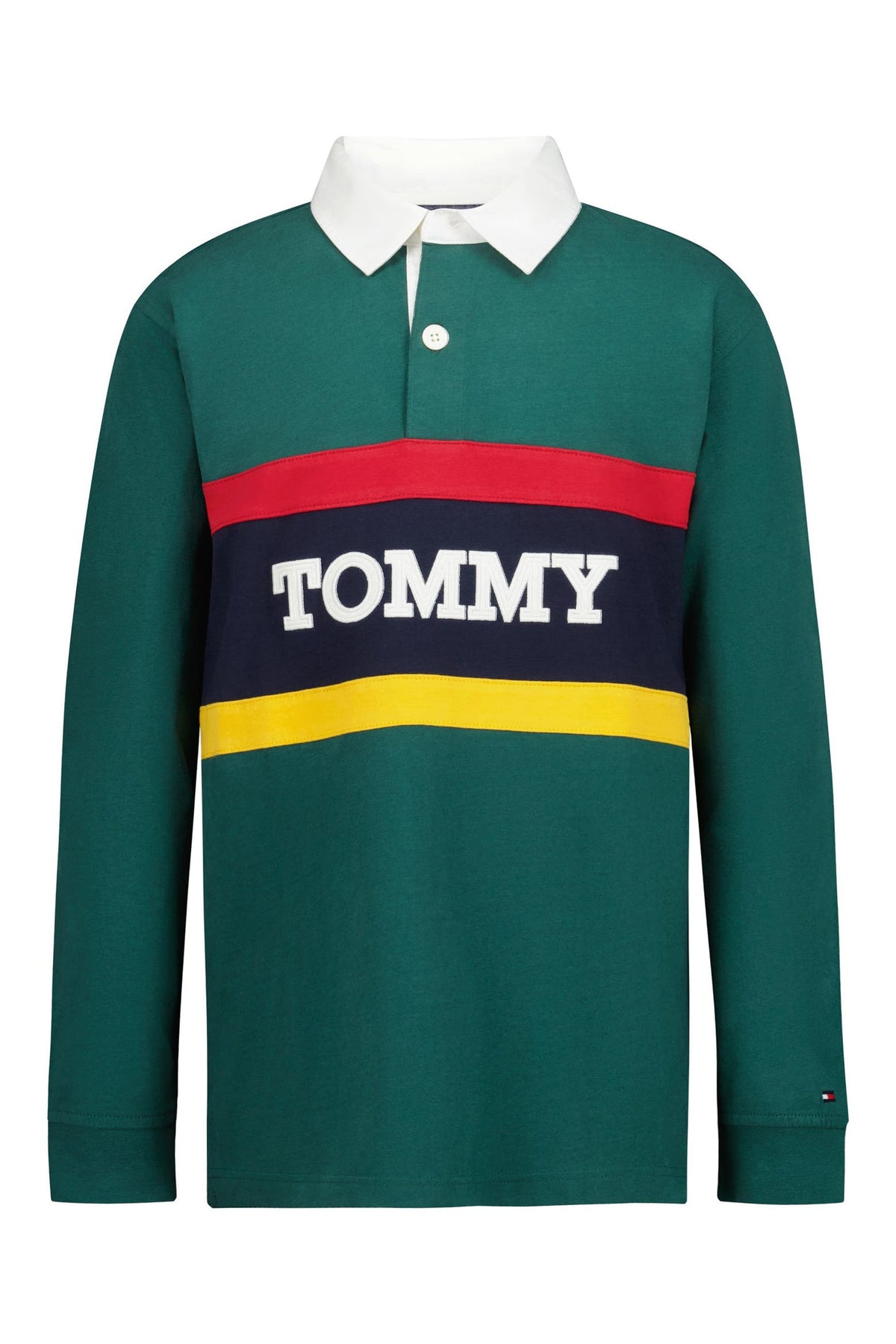 CAMISETA POLO VERDE MANGA LARGA TOMMY HILFIGER