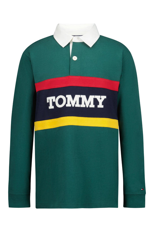 CAMISETA POLO VERDE MANGA LARGA TOMMY HILFIGER