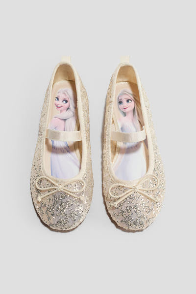 FLATS BEIGE ESCARCHADOS H&M