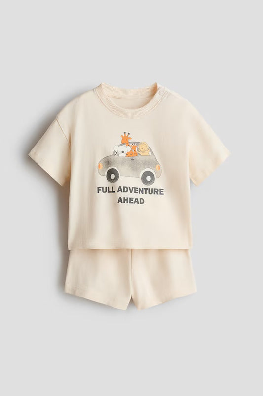 Conjunto Animalitos de la selva beige
