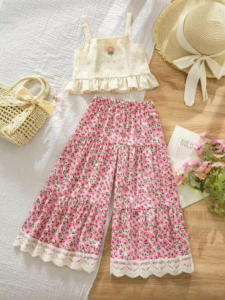 CONJUNTO PALAZO FLOREADO