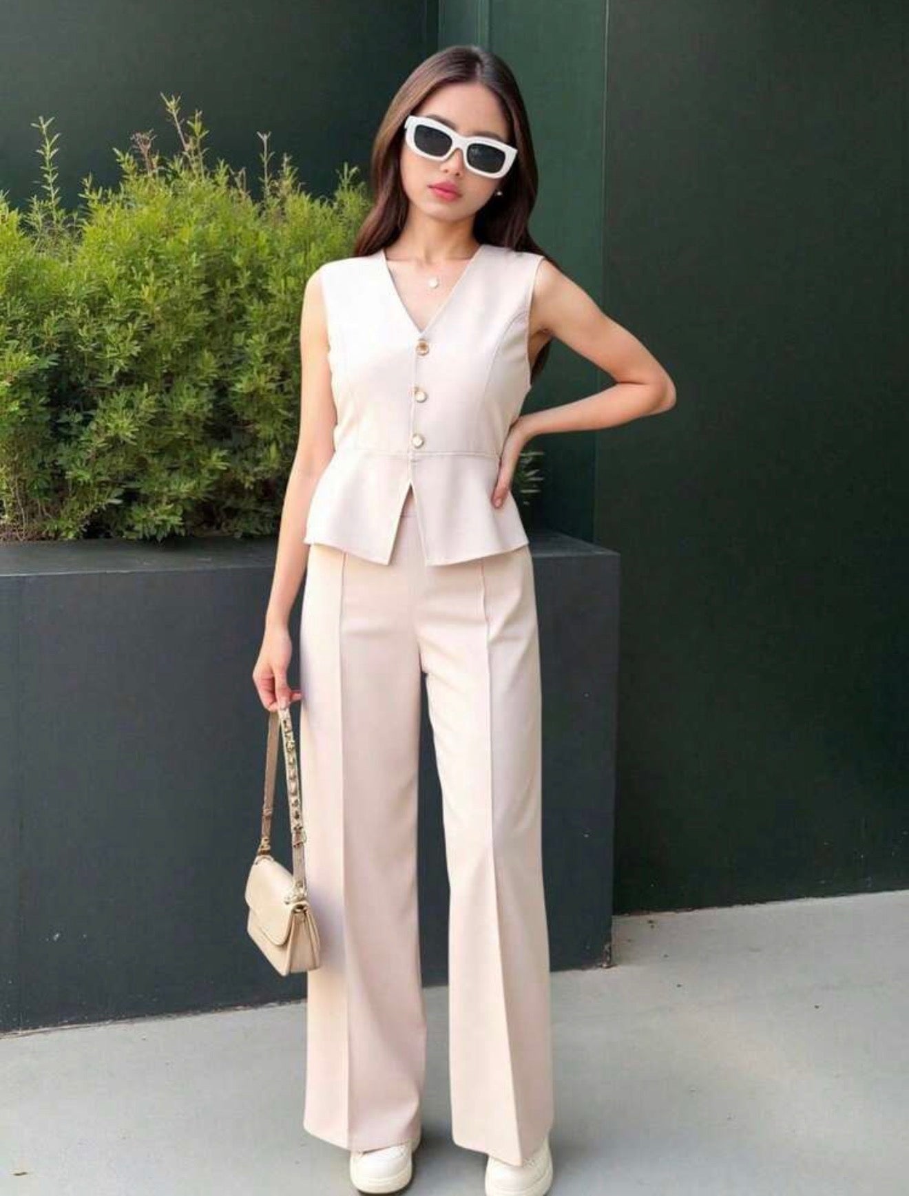 CONJUNTO FORMAL CAFÉ CLARO