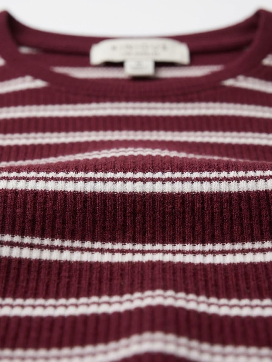 CAMISA RAYADA VINO KIRIOUS LOS ANGELES