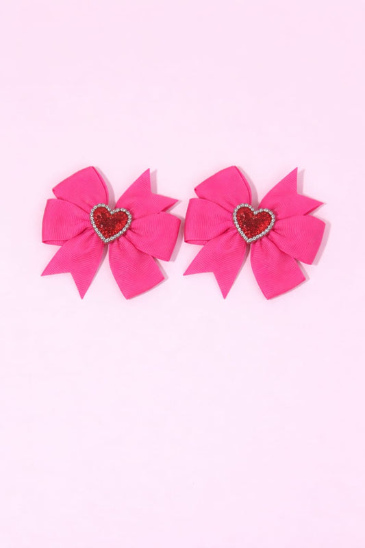 GANCHOS FUCSIA CON CORAZÓN