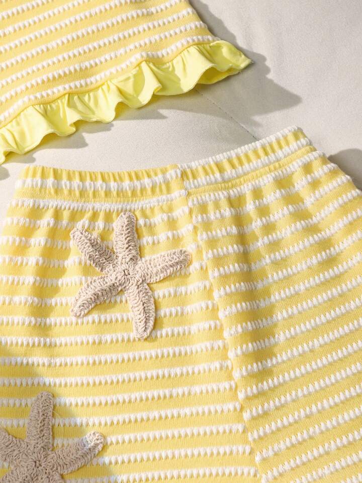 CONJUNTO SHORT AMARILLO VERANERO