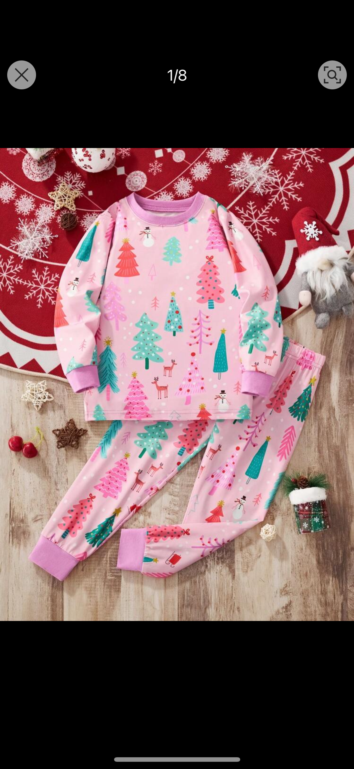 Pijama Rosa Navidad