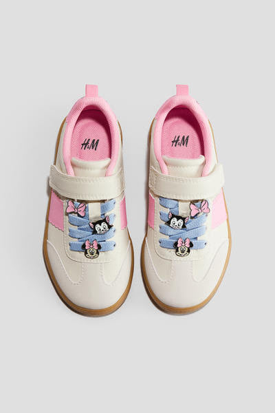 TENIS CASUALES BEIGE Y ROSA MINNIE H&M