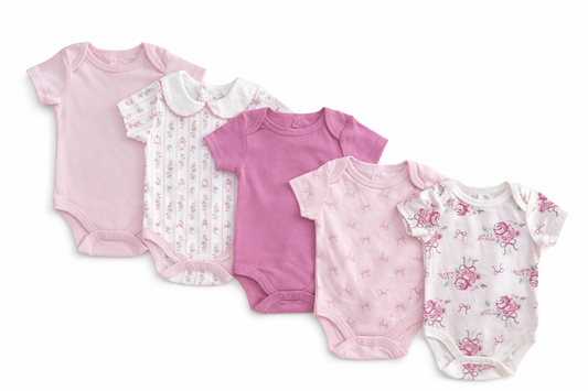SET DE 5 MAMELUCOS COQUETTE