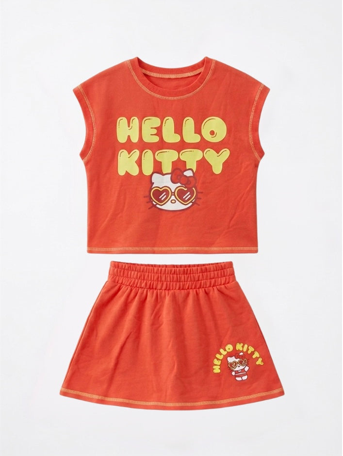 CONJUNTO SALMÓN HELLO KITTY