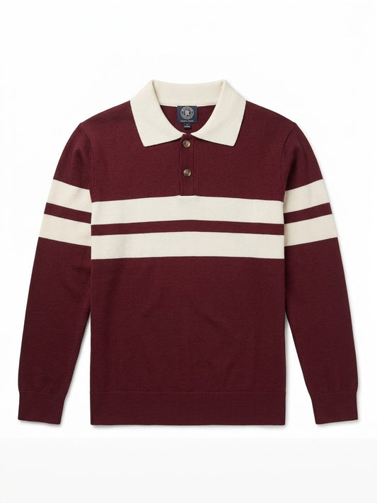 CAMISA POLO VINO MANGA LARGA