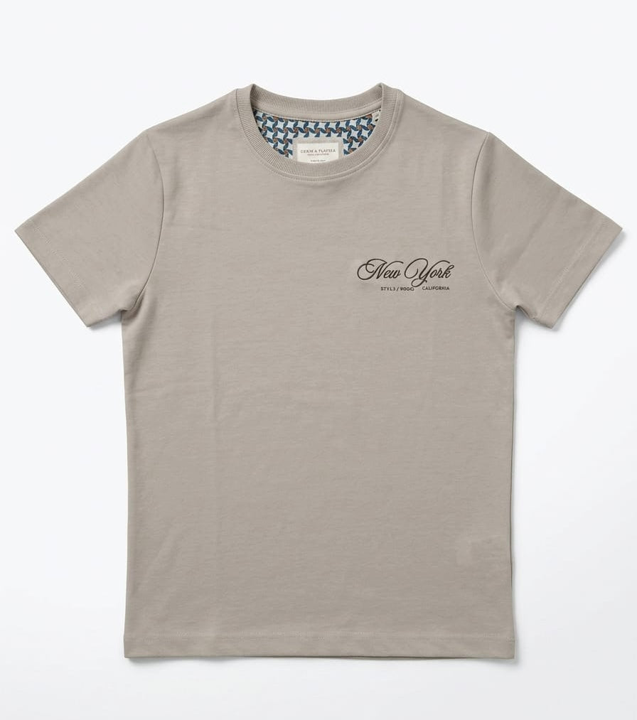 CAMISETA BEIGE NEW YORK