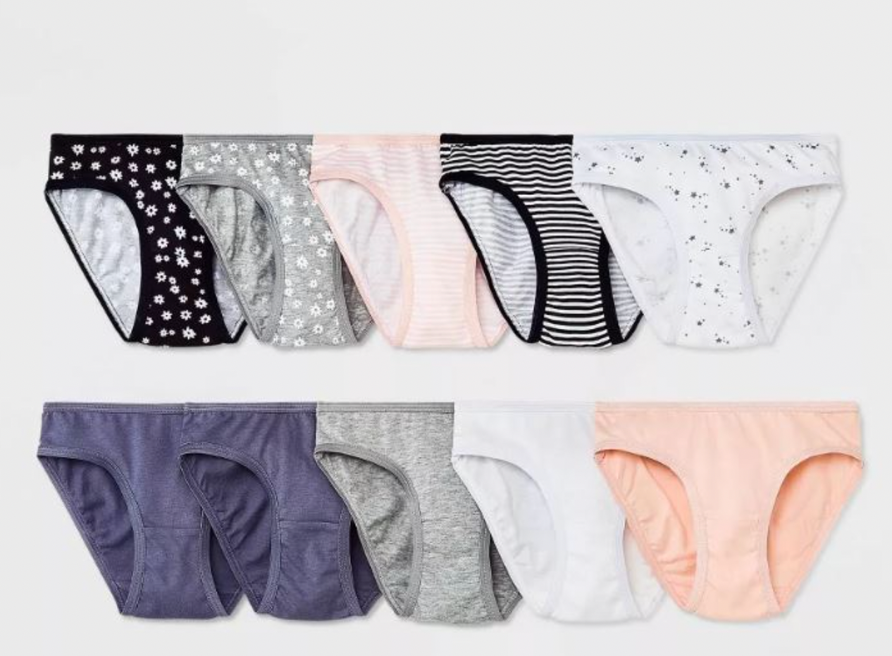 PAQUETE DE 10 PANTIES CAT Y JACK COLORES NEUTROS