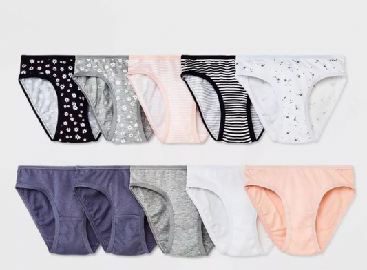 PAQUETE DE 10 PANTIES CAT Y JACK COLORES NEUTROS