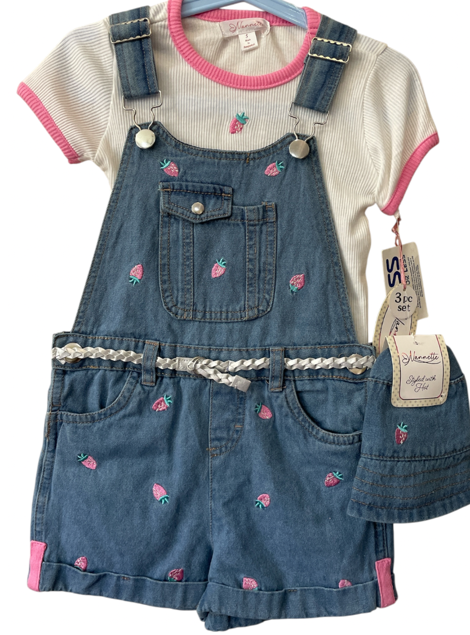 Conjunto Overol Short Fresitas