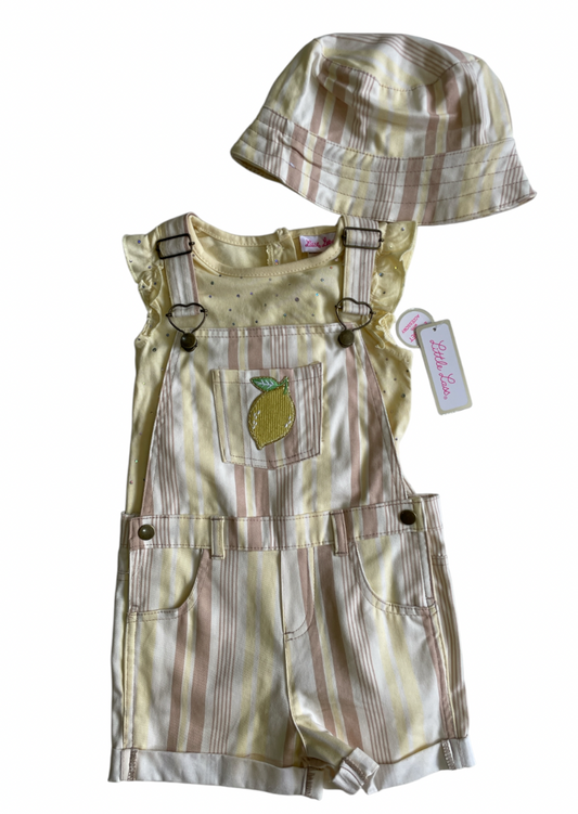 Conjunto Overol Short Amarillo