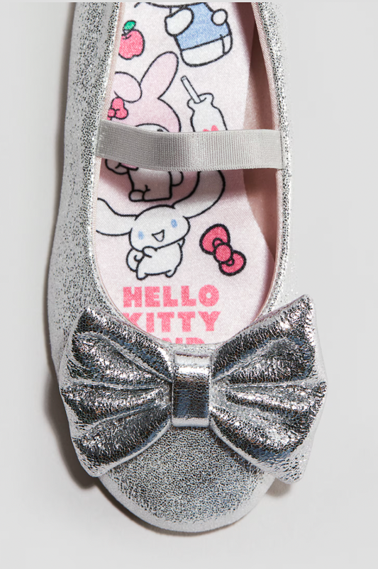 Flats Plateadas Escarchadas de Chongo HYM