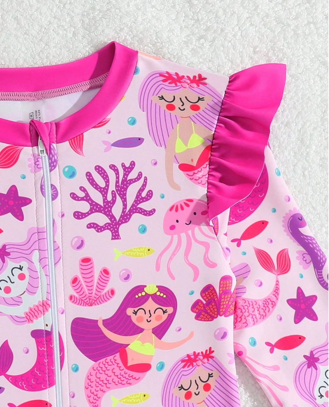 Traje de baño sirenitas rosado