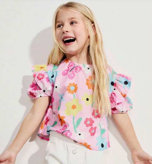 Blusa flores colores