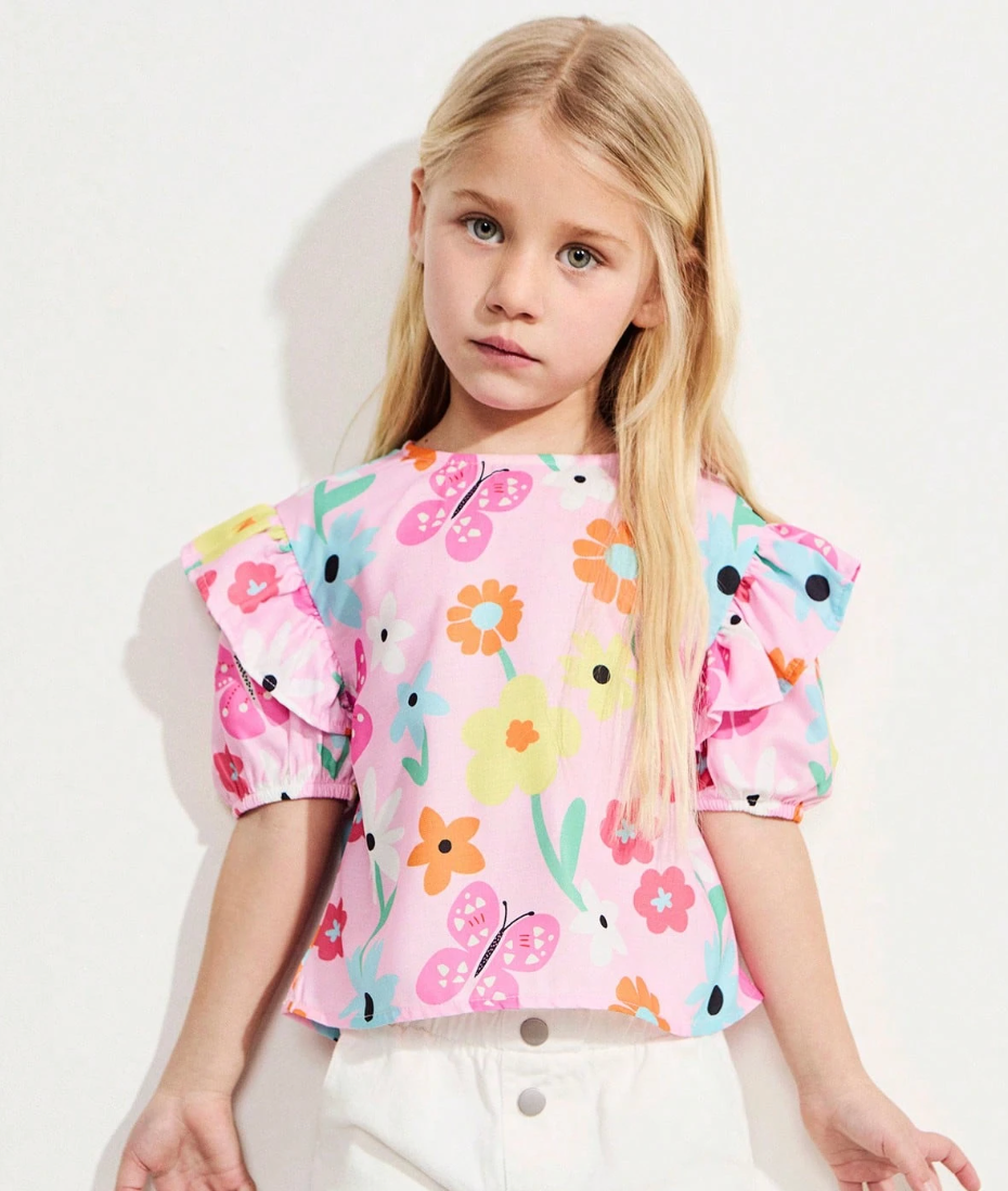 Blusa flores colores