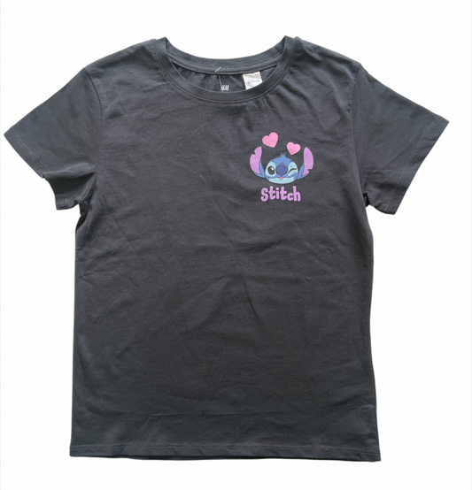 Camisetas Stitch negra