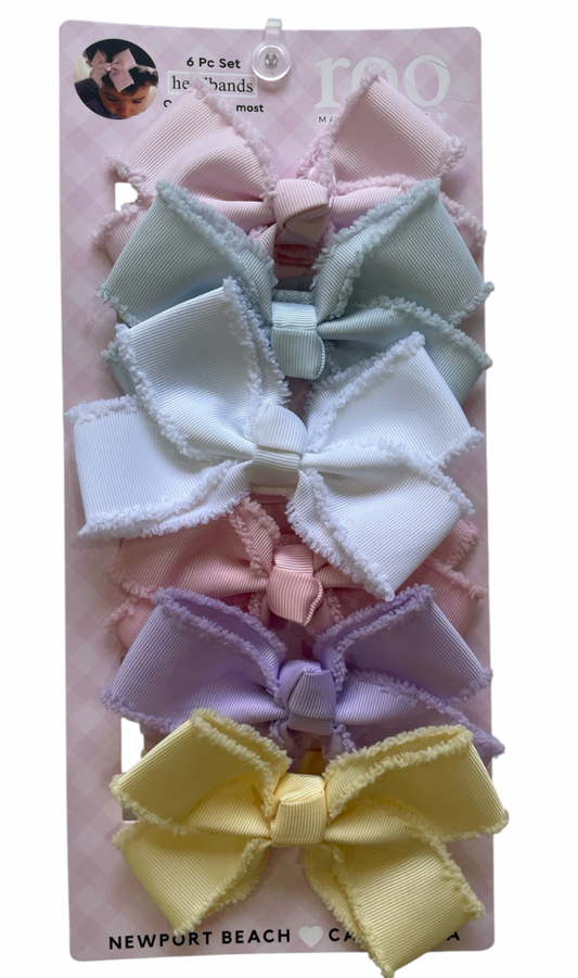 Set de 6 Headbands con Chongo Mediano