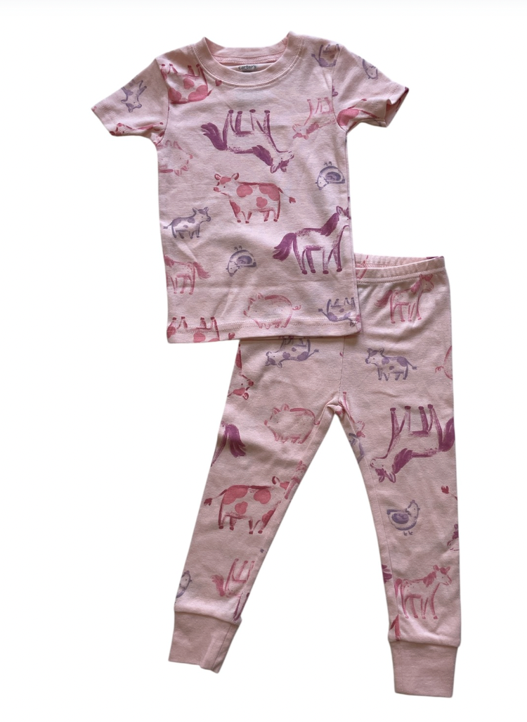 Pijama Rosa de Animales