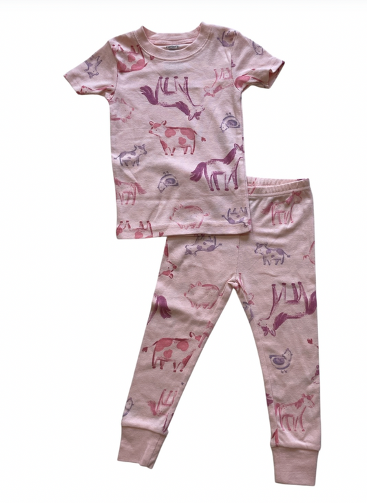Pijama Rosa de Animales