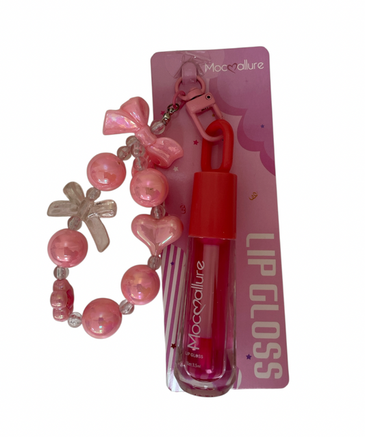 Llavero y Gloss de Corazones