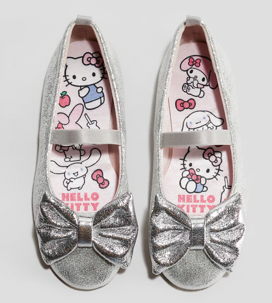 Flats Plateadas Escarchadas de Chongo HYM